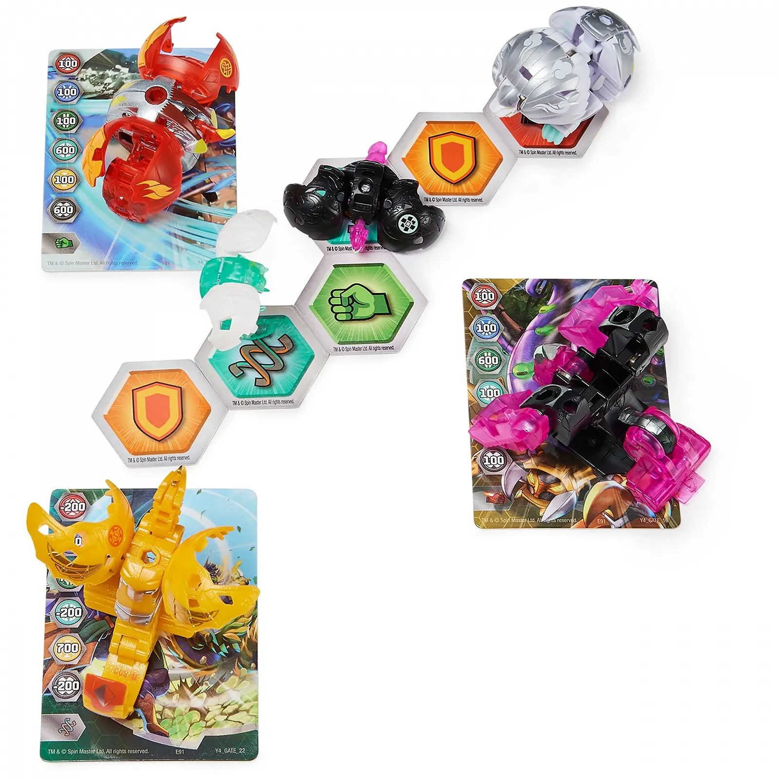Набір ігрових фігурок Bakugan Evolutions Battle Strike Pack of 6, фото №1