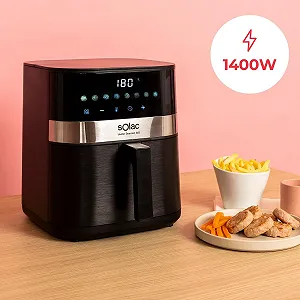 Мультипечь Solac Léviter Gourmet G55 5.5 л 1400 Вт 8 программ с цифровым дисплеем synthetic.ua - Фото 1