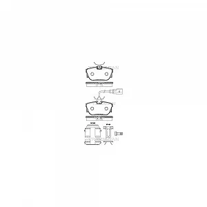 Комплект тормозных колодок TRISCAN 8110 29029 дисковый тормоз для SEAT VW задний мост - Фото 1