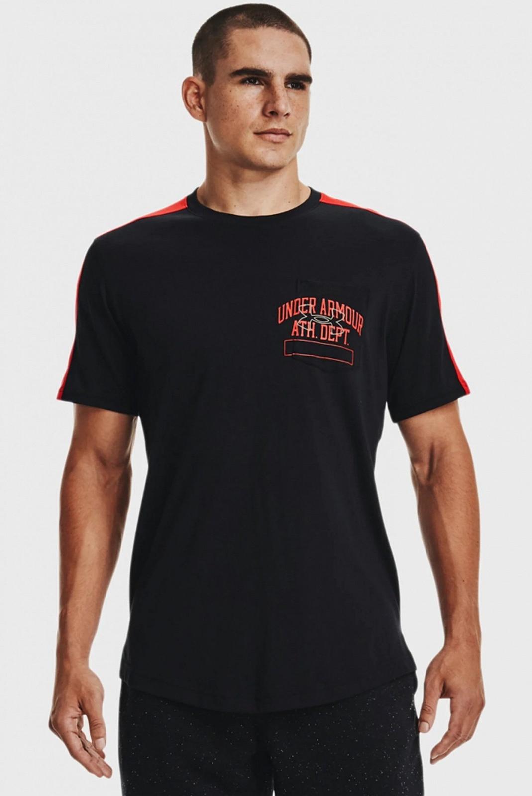 Футболка Under Armour Athletic Dept Pocket Tee 1370979-001 Черный XL, фото №1