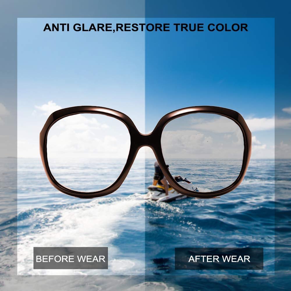 Поляризовані сонцезахисні окуляри KoKoBin для жінок, велика оправа, фото №3