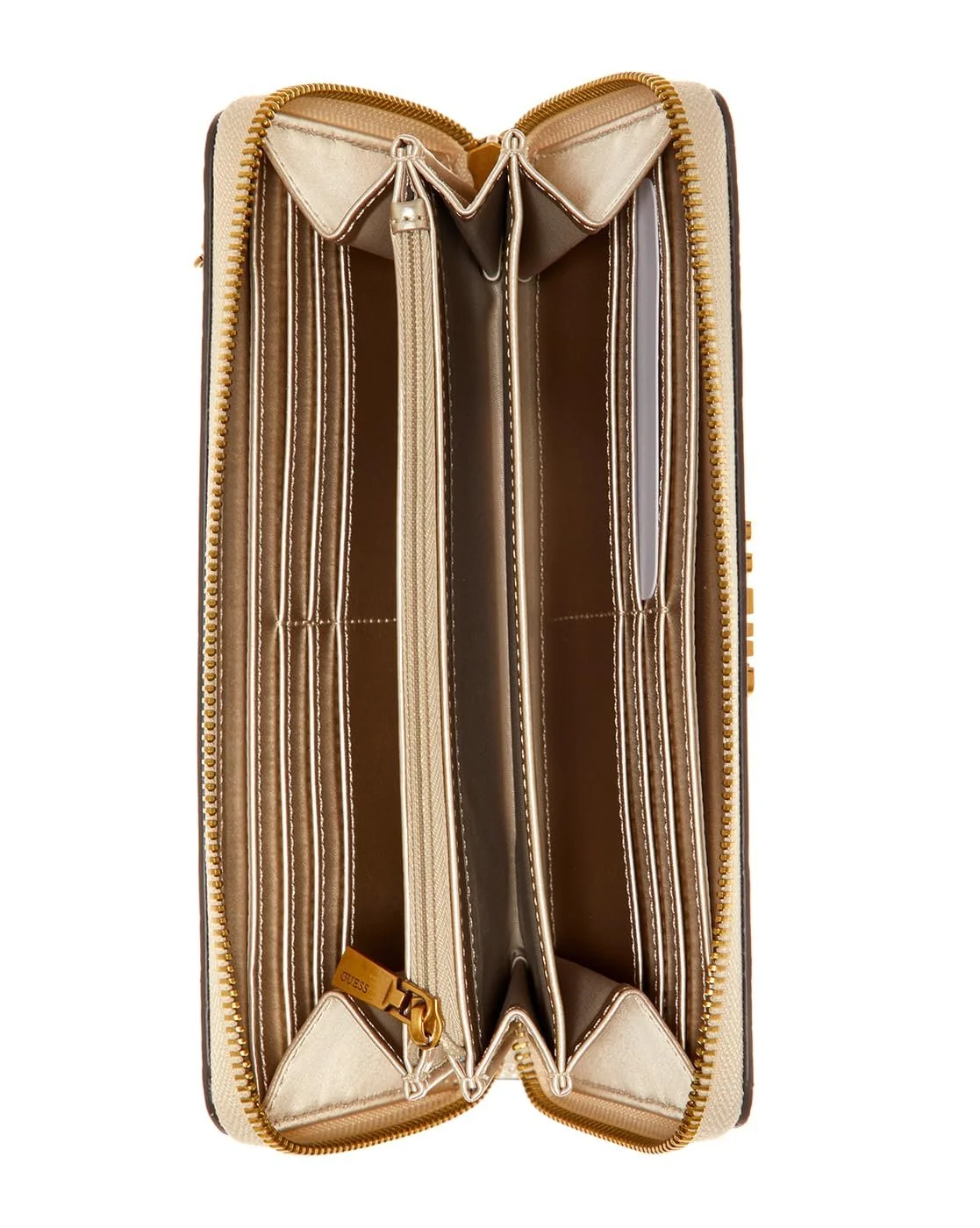 Гаманець GUESS Giully Large Zip Around Light Beige, фото №3