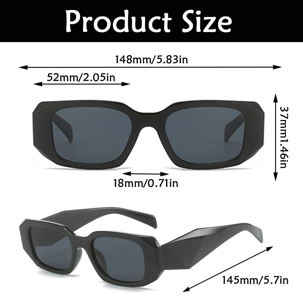 Жіночі сонцезахисні окуляри квадратні з захистом від ультрафіолету, фото №5