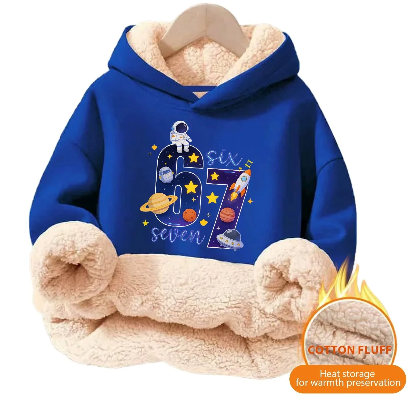 Флисовые худи 67 для детей, детские пуловеры с длинными рукавами, осенние новинки, туники с принтом Six Seven, смешной детский рейв-костюм, фото №4