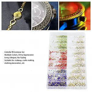 Круглые стразы Разноцветные стеклянные самоцветы Желейные стразы Блестящие кристаллы для ногтей для DIY украшений Одежда Чехол для телефона Декорация synthetic.ua - Фото 1