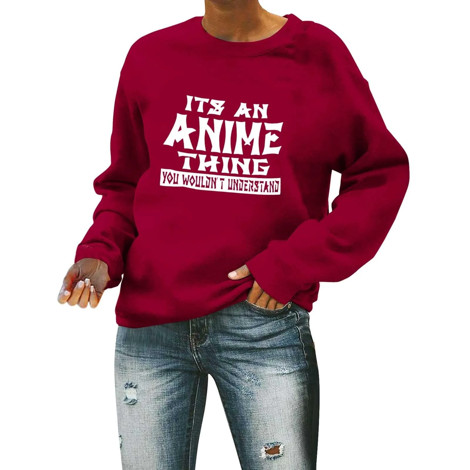 Жіночий світшот Модель "Mom It's An Anime Thing You Wouldn'T Understand" Графіка, фото №1