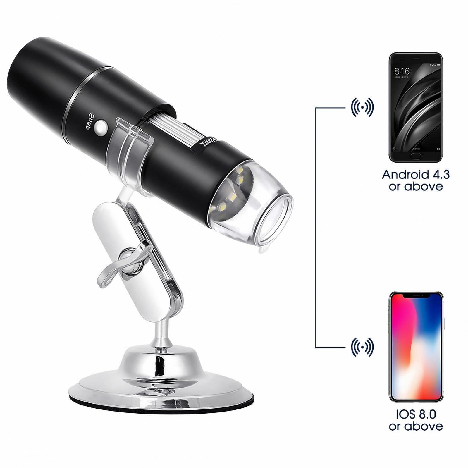 Цифровой микроскоп WiFi USB Industrial Microscope Camera Portable 1000x, фото №6