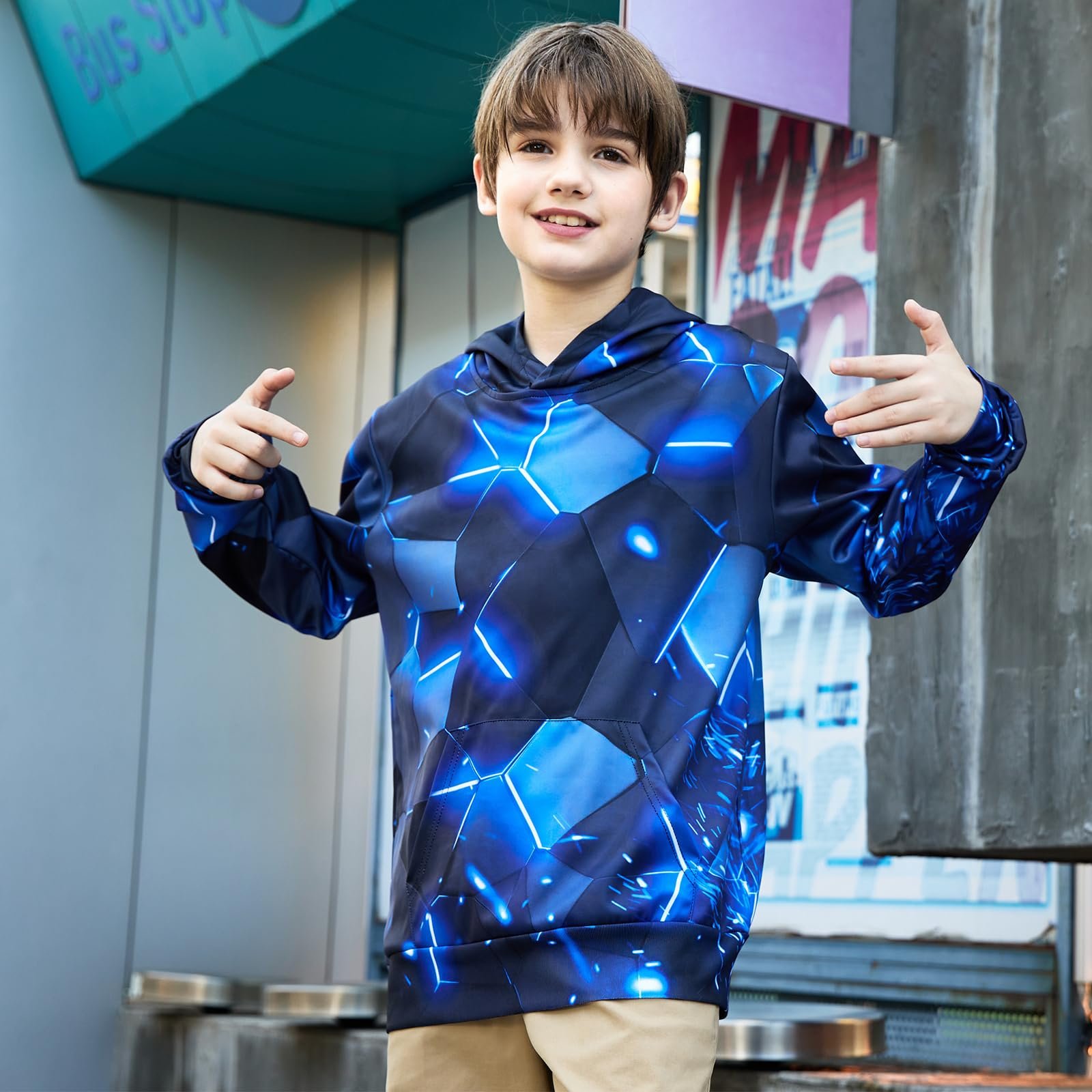 Худі Newistar для хлопчиків та дівчаток, 3D-друк, унісекс, фото №3