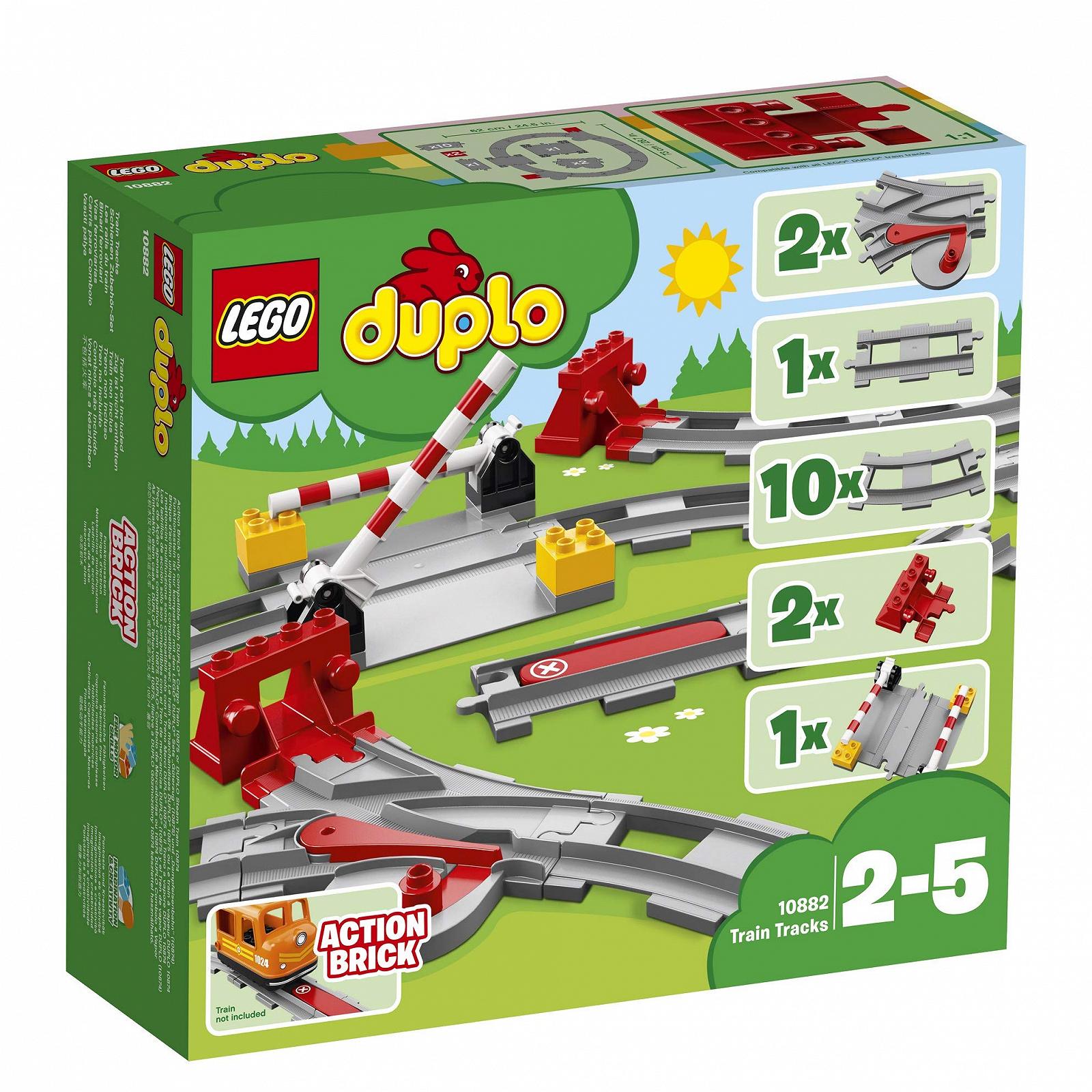 Lego Duplo 2er Set 10872 Залізничний міст та колії + 10882 Залізничні колії, фото №3