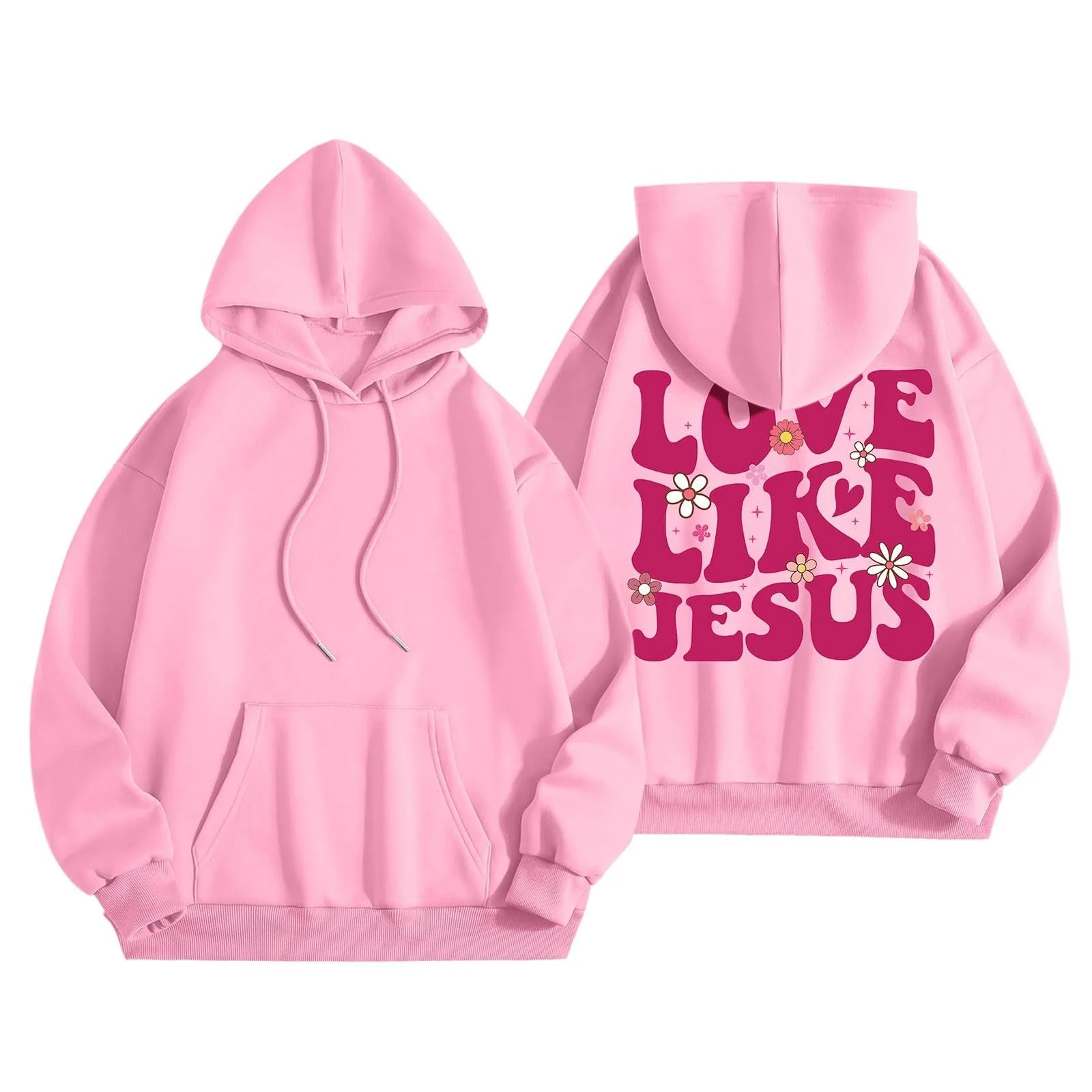 Женский Худи Пуловер с мультяшным принтом Мужская толстовка с длинными рукавами Модный Унисекс свитшот Свободная куртка с длинными рукавами Harajuku Grunge Streetwear, фото №4