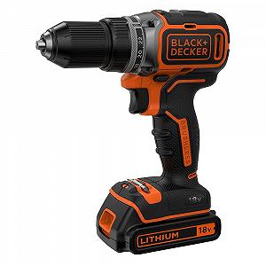 Дрель-шуруповерт Black & Decker BL186K1B2 Беспроводной 18 В Бесщеточный 2 x Аккумуляторы 2 А·ч Чехол synthetic.ua - Фото 1
