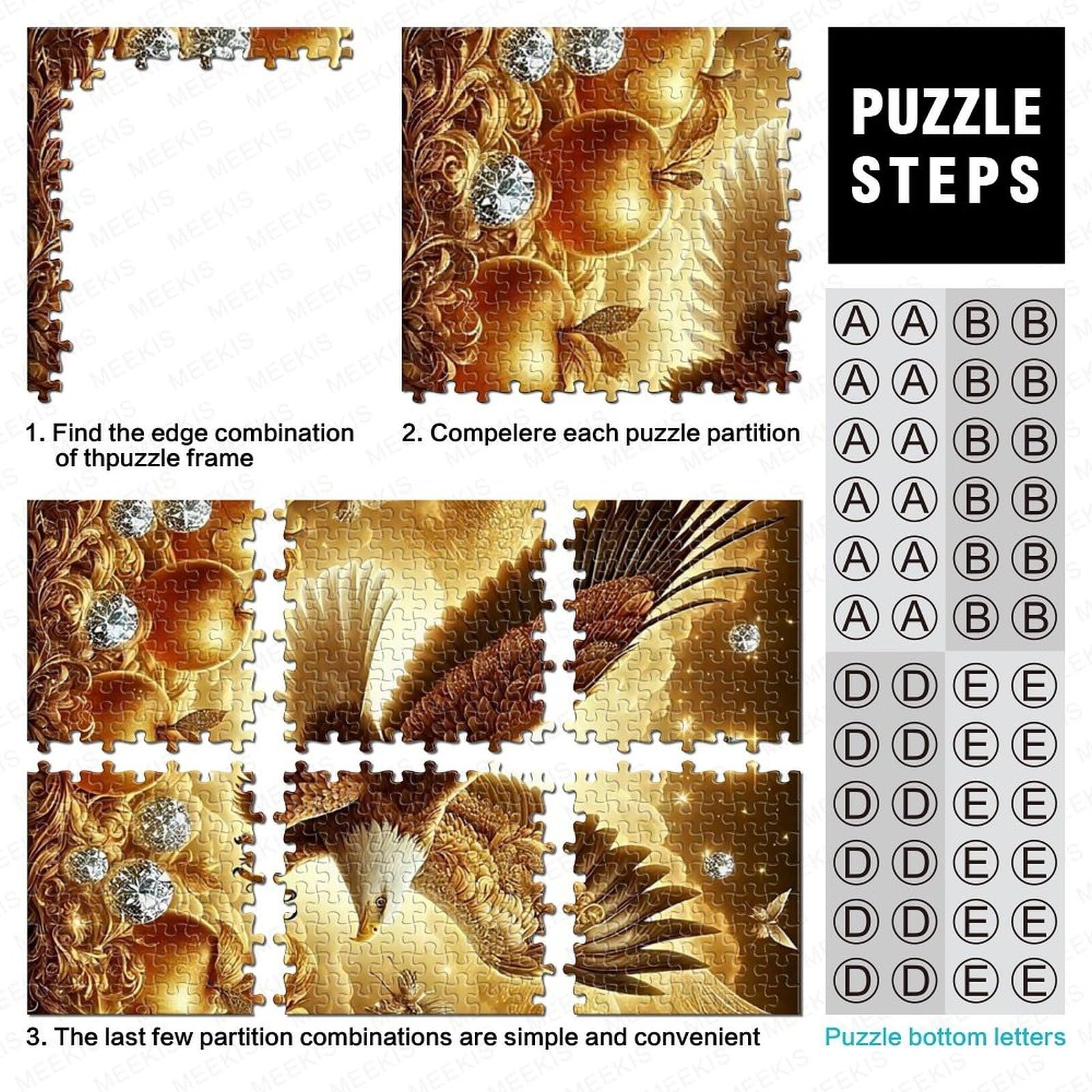 Пазл Орел 1000 деталей 70 x 50 см, фото №5 Пазл Орел 1000 деталей 70 x 50 см, фото №5