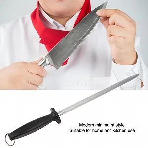 Мусат Pssopp 12-дюймовий професійний із вуглецевої сталі з ергономічною ручкою synthetic.ua - Фото 1