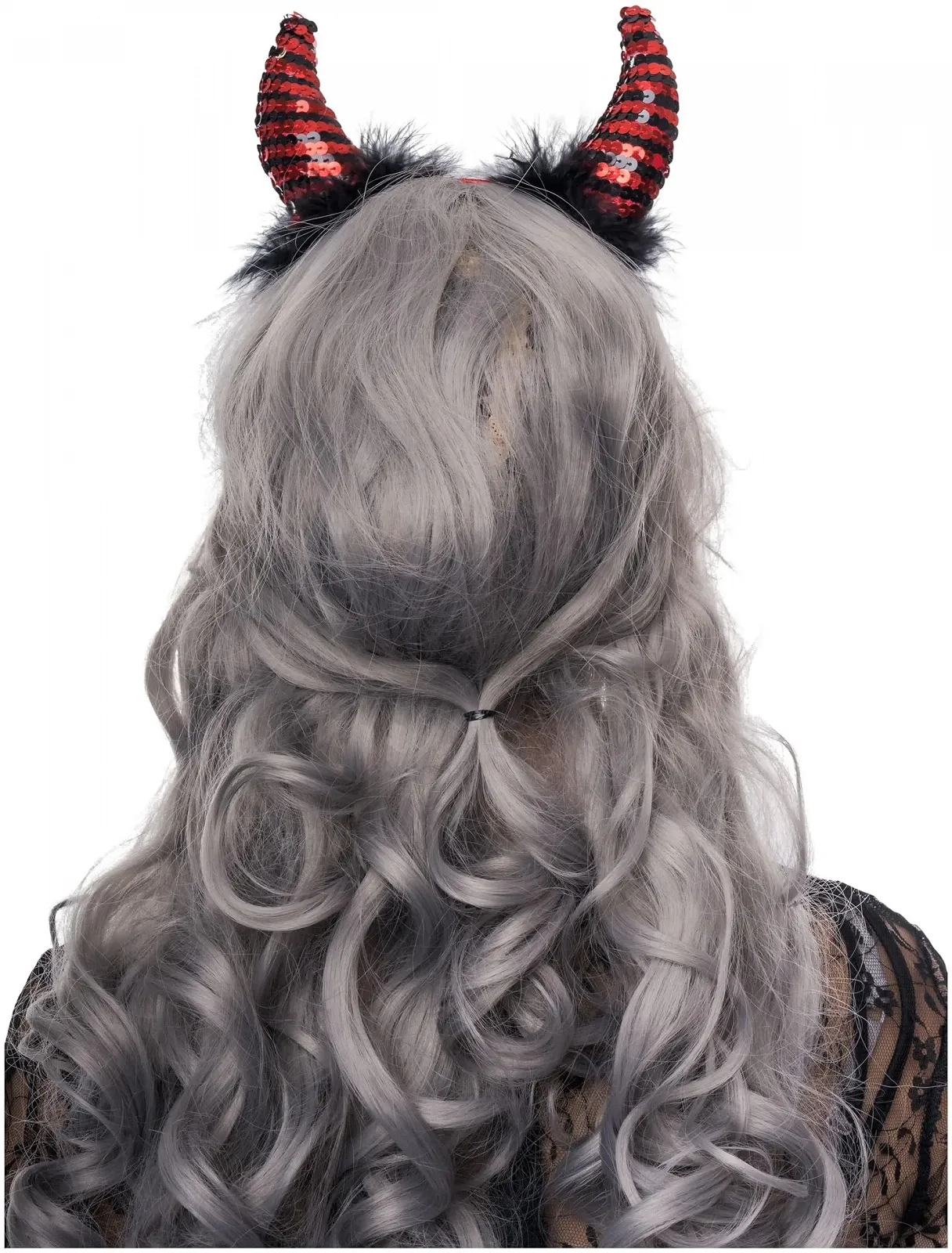 Обруч Deiters Диявол Блискітки Червоно/Чорний в смужку, фото №5