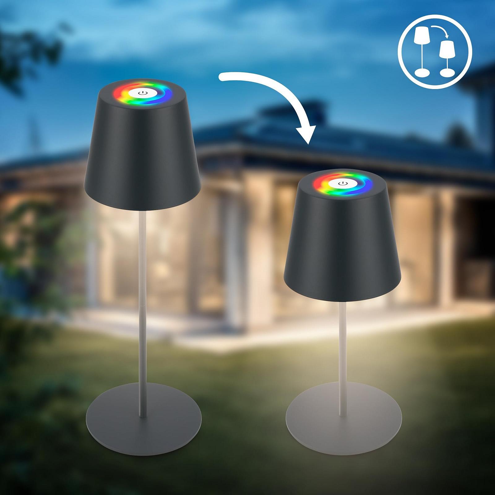 Настільна лампа B.K.Licht 3 in 1 RGBW LED Wireless IP44 Touch Dimmable 36 x 12 см, фото №2