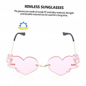 Сонцезахисні окуляри PACKOVE Flamme, 2 шт, рожеві synthetic.ua - Фото 1