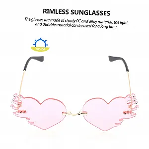 Солнцезащитные очки PACKOVE Flamme, 2 шт., розовые. synthetic.ua - Фото 1