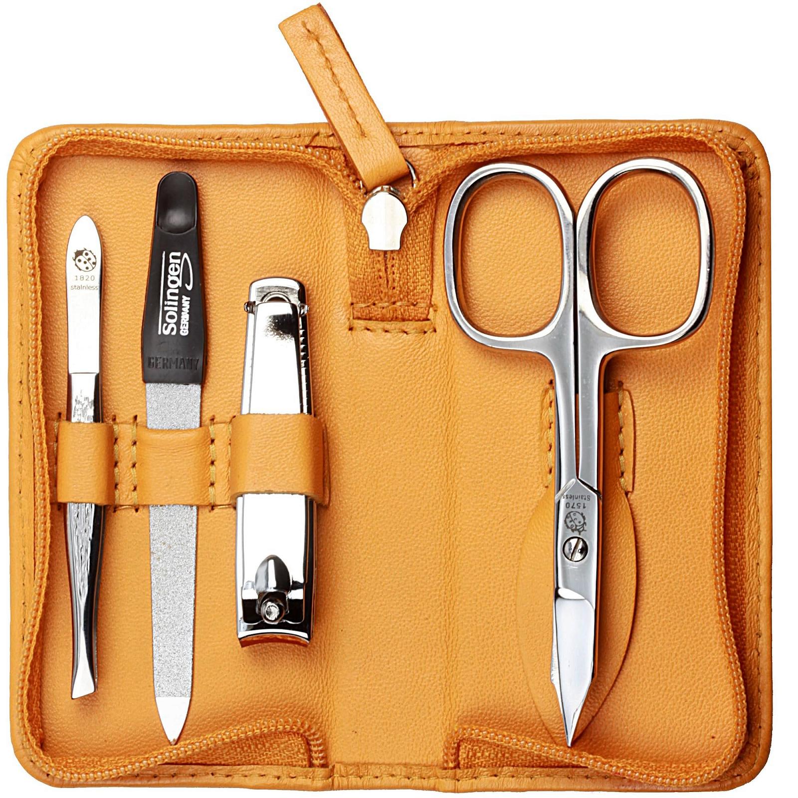 Набір для манікюру 4 предмети у футлярі Футляр зі шкіри наппа ягняти Жовтий кукурудзяний, фото №2 Набір для манікюру 4 предмети у футлярі Футляр зі шкіри наппа ягняти Жовтий кукурудзяний, фото №2