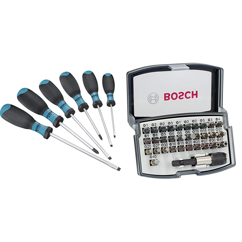Набор HAZET Отвёртки 810SPC/6 & Набор Bosch Professional Бит 32 шт, фото №1 Набор HAZET Отвёртки 810SPC/6 & Набор Bosch Professional Бит 32 шт, фото №1