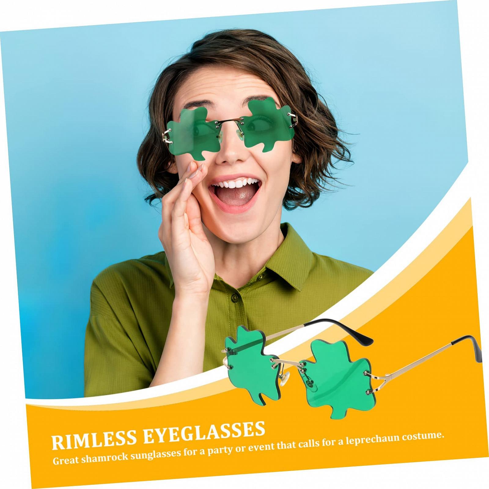 Сонцезахисні окуляри Без оправи PACKOVE Зелені для жінок, фото №9