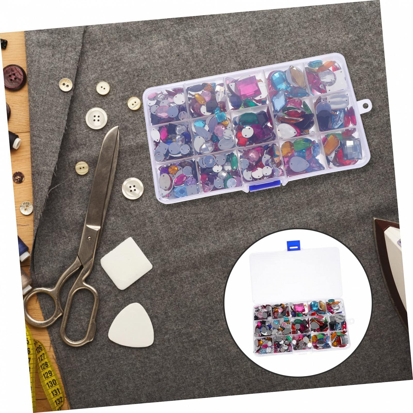 Стрази POPETPOP Craft Mit Flachen для прикраси взуття та одягу, підходять для рукоділля та зберігання в коробці, фото №7