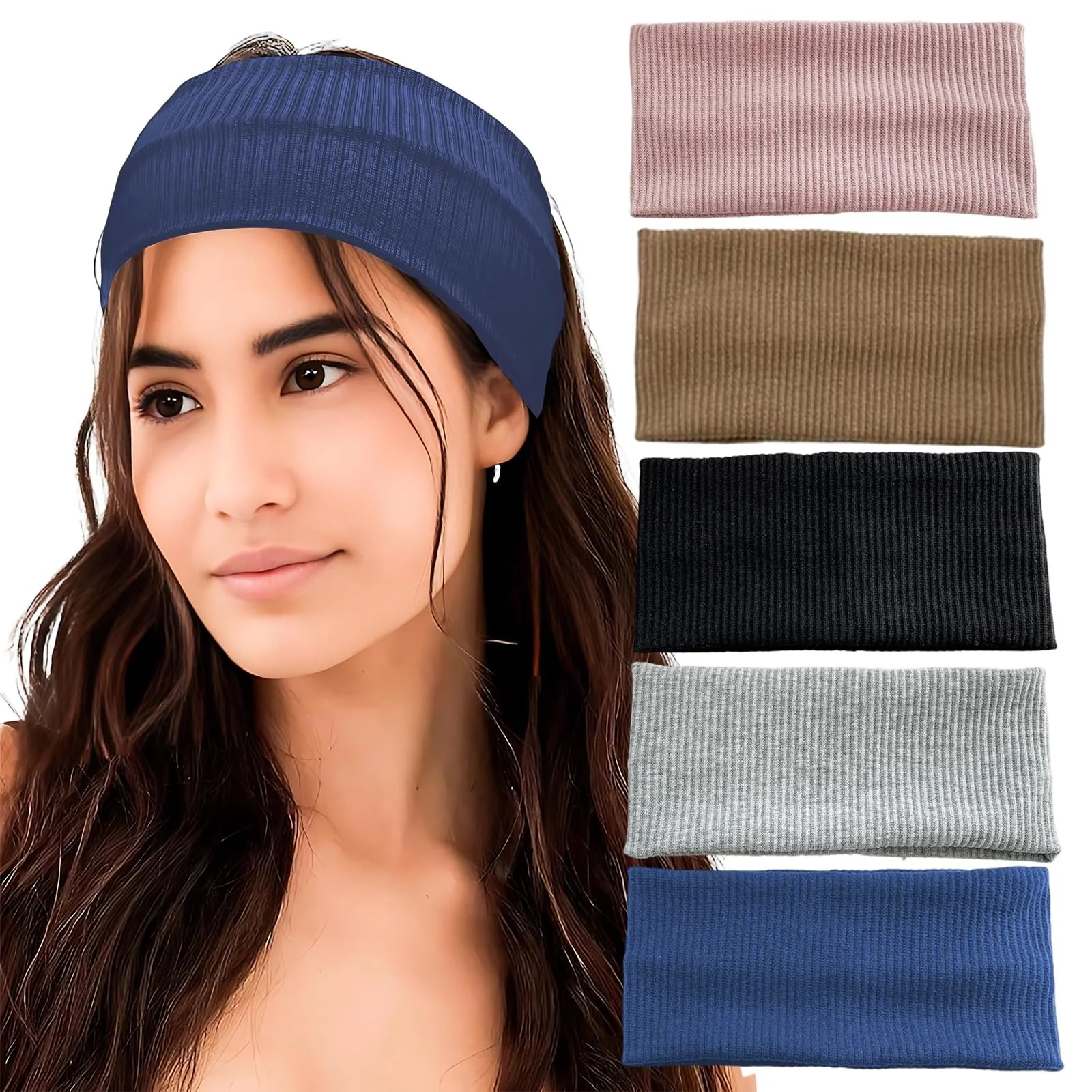 Пожилая Женская Повязка на Голову Хлопковая Нескользящая Эластичная Спортивная, фото №1