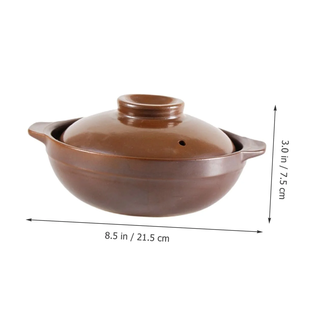 Керамічна каструля OUNONA велика термостійка традиційна кам'яна для газових плит, фото №9