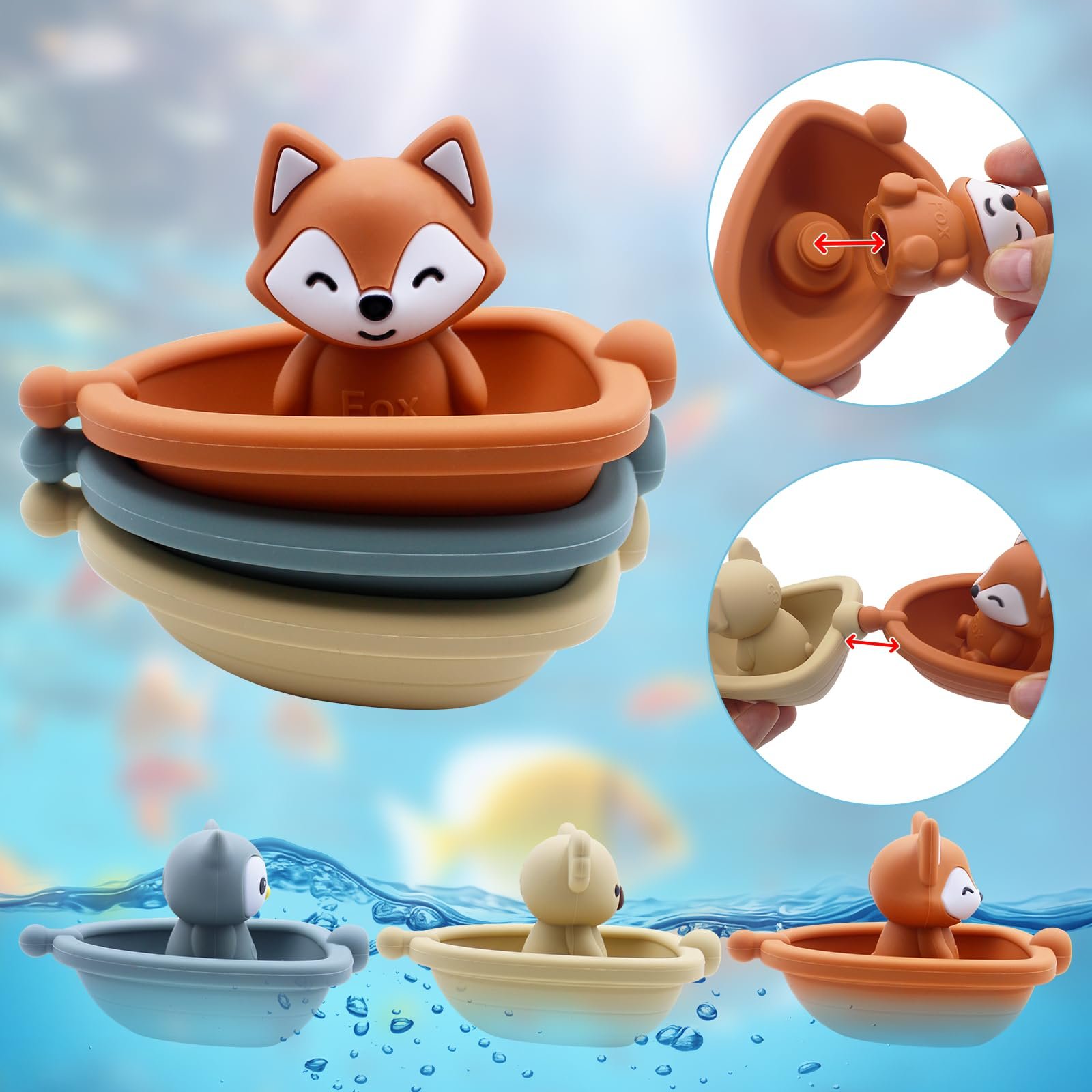 Іграшка для ванни Набір з 6, фото №5