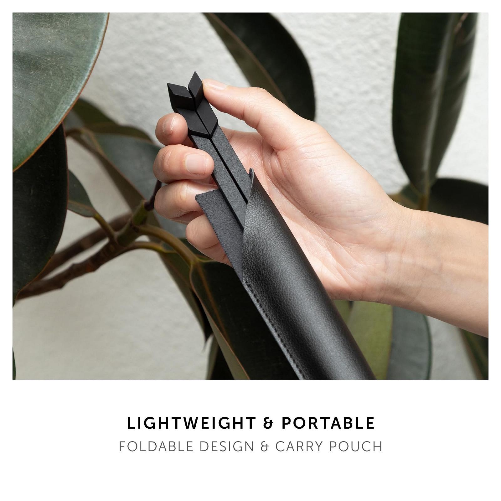 Підставка для ноутбука Native Union Fold - ультракомпактна, складна та портативна ергономічний та оптимізований кут огляду для MacBook, ноутбуків, iPad та планшетів 10-16 дюймів (чорний), фото №4