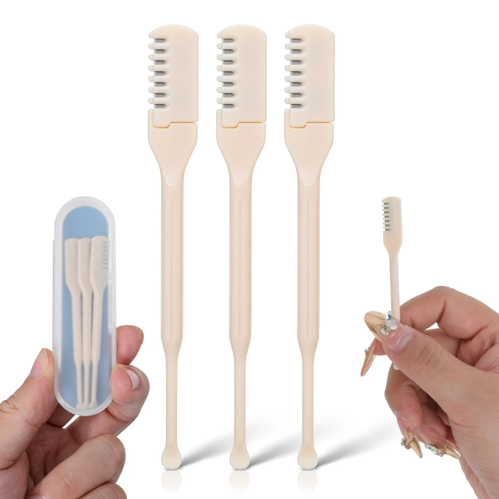 Тример для волосся в носі JIEYAO 3 Pieces 2-in-1 З подвійною насадкою, портативний, фото №1