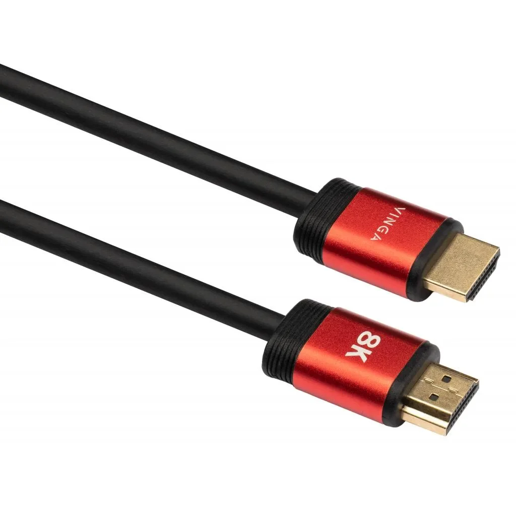 Кабель мультимедийный HDMI M to HDMI M 1.8m V2.1 8K Vinga (VCPHDMIMM211.8), фото №2 Кабель мультимедийный HDMI M to HDMI M 1.8m V2.1 8K Vinga (VCPHDMIMM211.8), фото №2