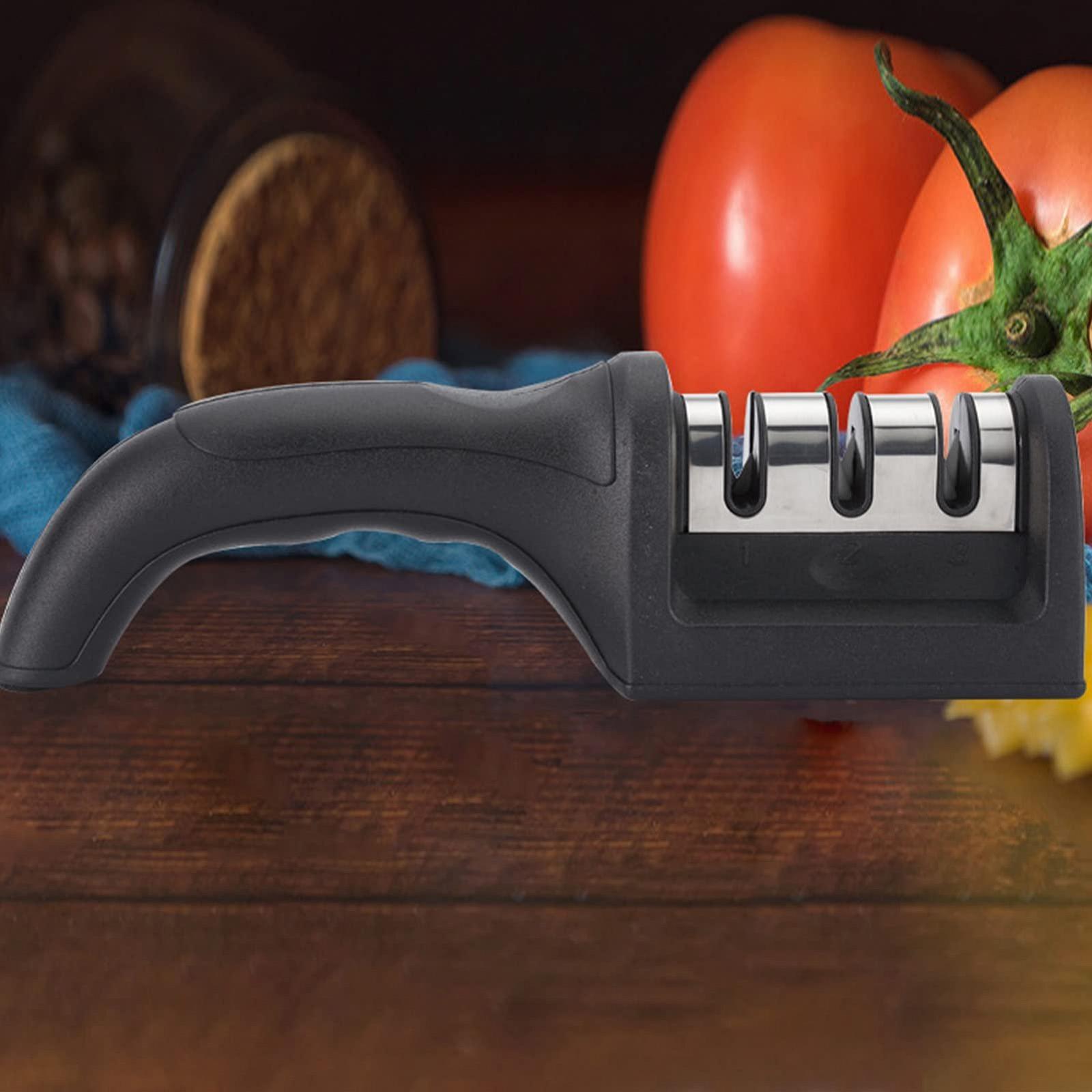 Точилка для ножей Yctze 3-слотовая ручная BLACK, фото №5