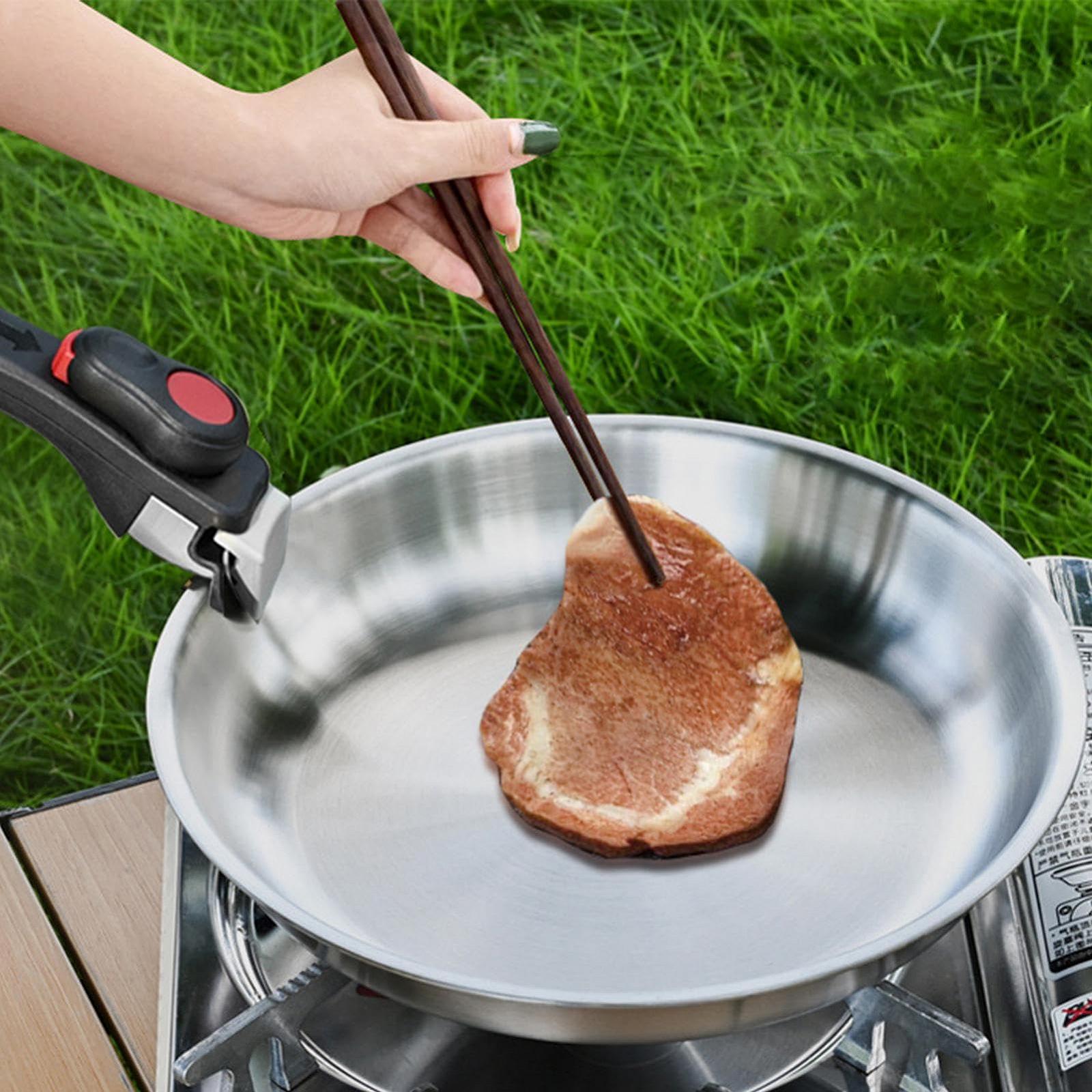 Пательня Non-Stick з нержавіючої сталі з знімною ручкою, фото №3