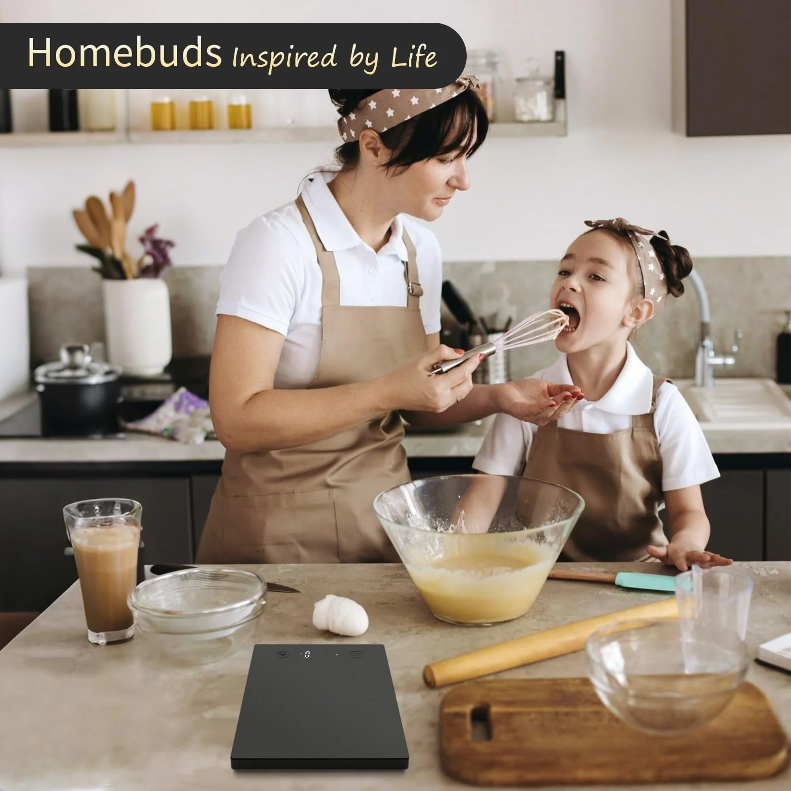 Цифрові кухонні ваги Homebuds 10 кг 1 г LED чорний, фото №7