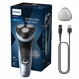 Електробритва Philips Shaver Series 3000X X3053/00 вологе та сухе гоління SkinProtect відкидний Електробритва Небесно-блакитний - Фото 1