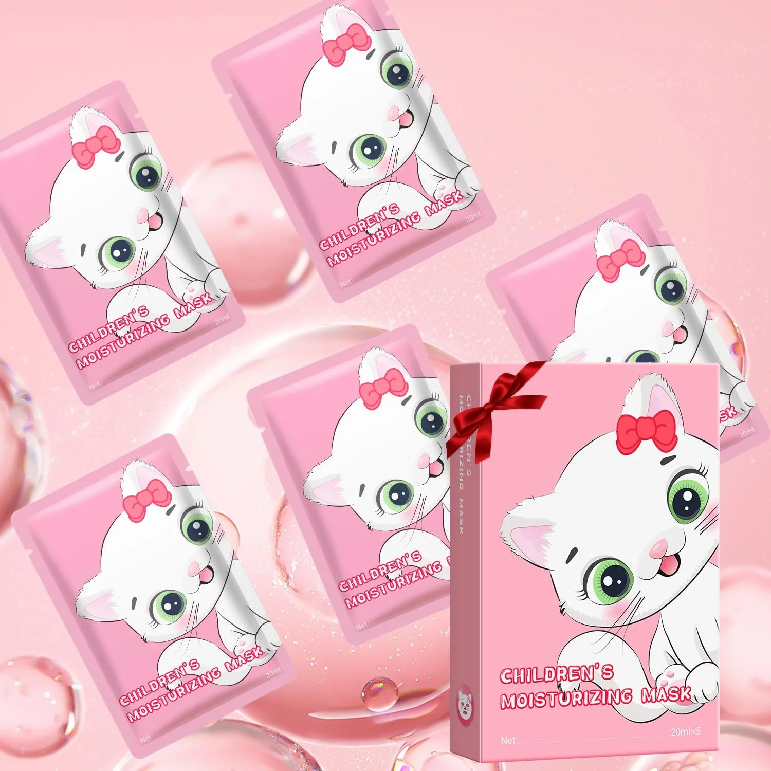 Маска для обличчя Тваринки Листя Маски Набір для догляду за шкірою 5 шт, фото №4