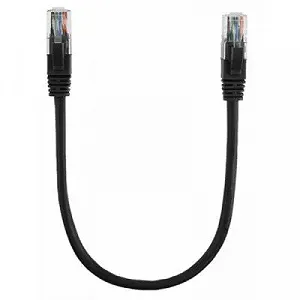 Патч-корд 0.3м, UTP cat.5e, CCA black Ritar (PCR-CCA/0.3Bk) - Фото 1