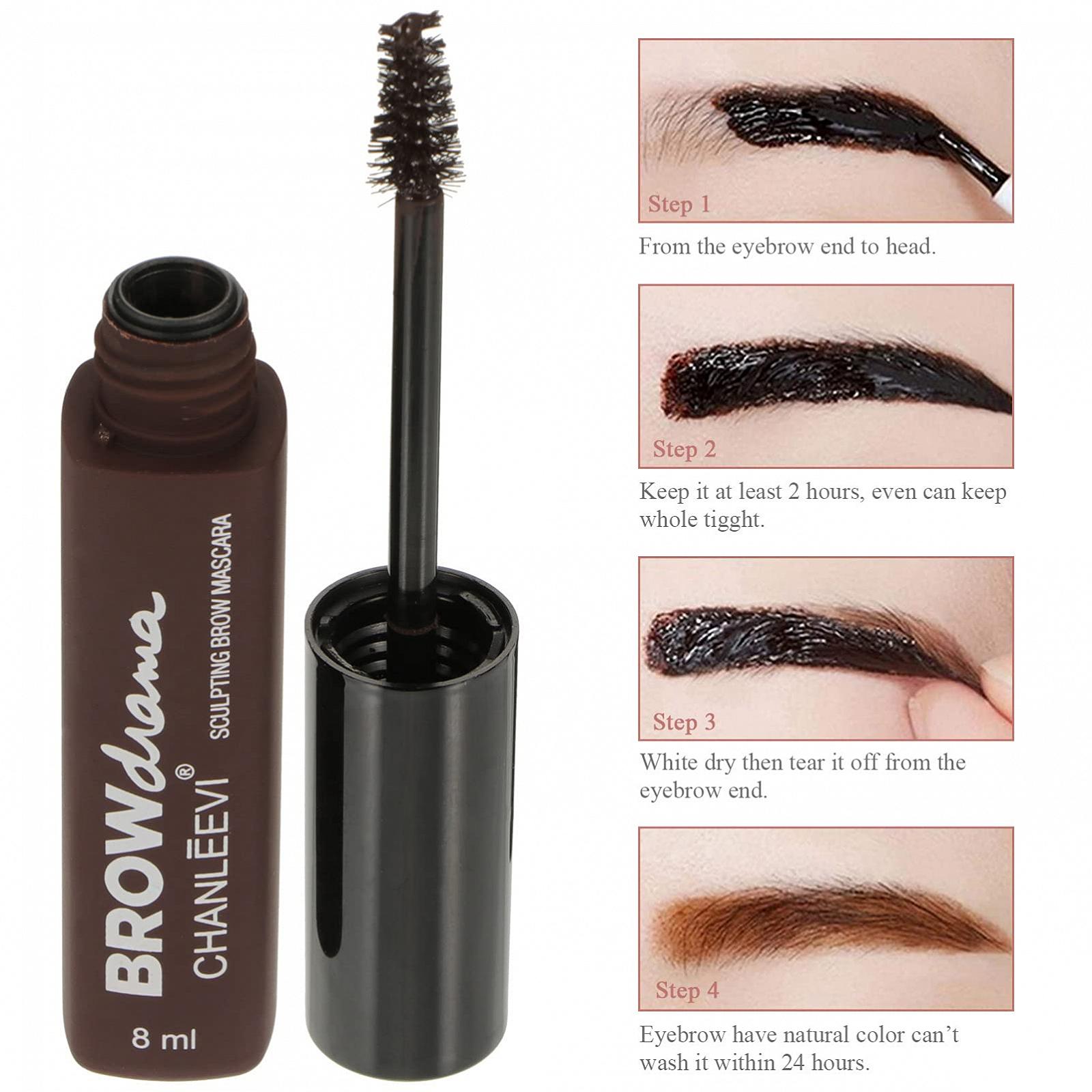 Крем для бровей Beaupretty набор из 6 трёх-цветной гель для бровей, фото №5