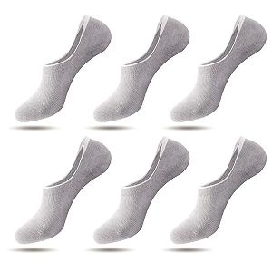 Носки HeyUU Хлопковые невидимые носки для кроссовок для мужчин и женщин с 8 нескользящими силиконовыми полосками synthetic.ua - Фото 1