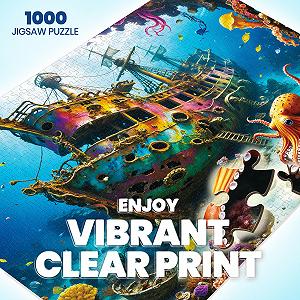 Пазл Sunken Ship Underwater World 1000 деталей synthetic.ua - Фото 1