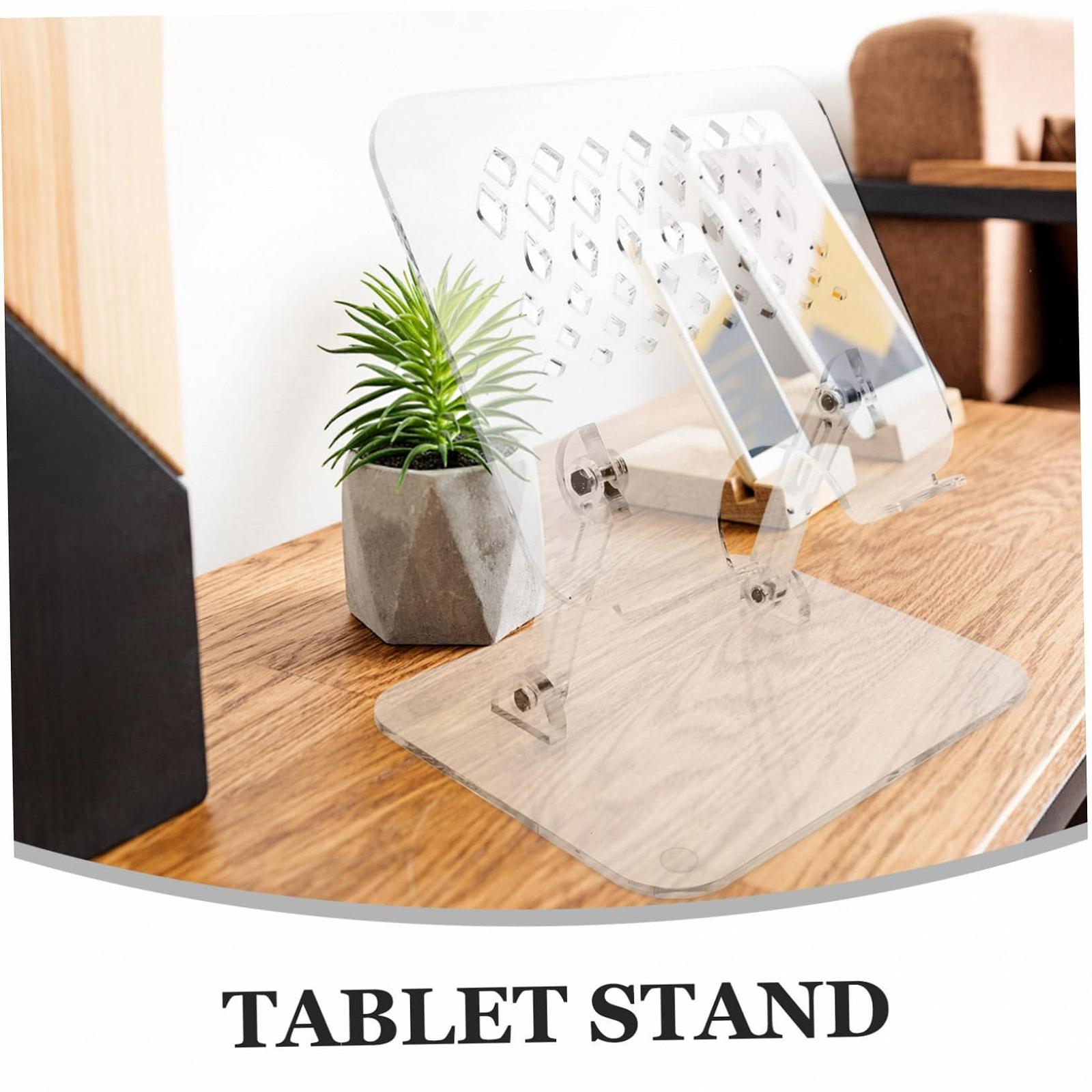 Підставка для планшета NUOBESTY, регульована по висоті, акрилова, для читання, для планшетів та ноутбуків, для дому, офісу та школи, фото №9