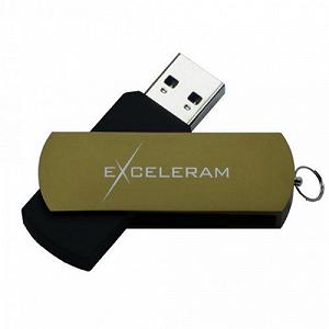 USB флеш-накопичувач Exceleram 16GB P2 Series Brown/Black USB 3.1 Gen 1 EXP2U3BRB16 - Фото 1
