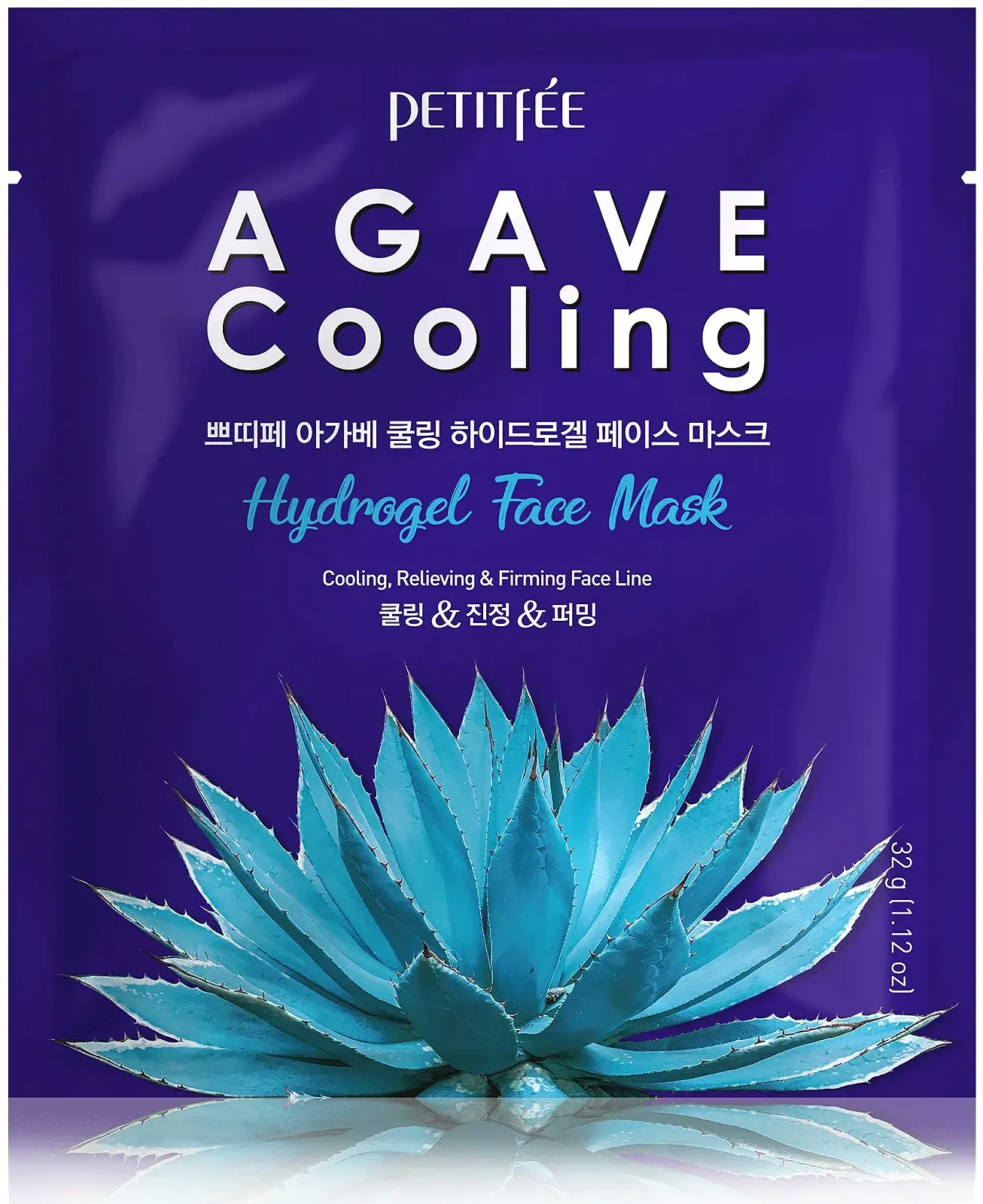 Гідрогелева маска для обличчя PETITFEE Agave Cooling Single, фото №2