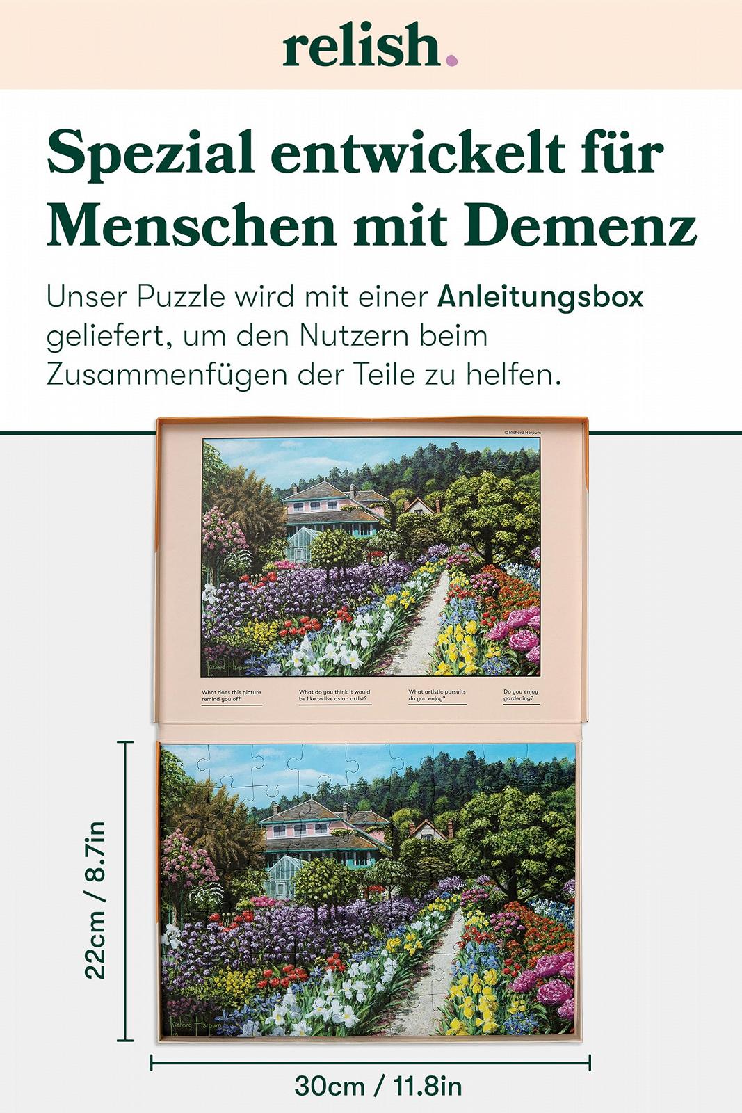 Пазл Relish Сад Моне 63 деталі для людей з деменцією або хворобою Альцгеймера, фото №6