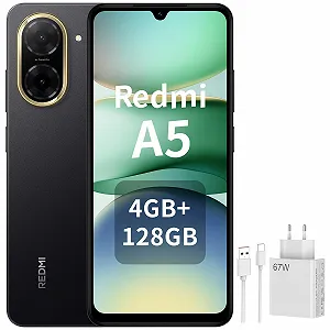 Смартфон XIAOMI Redmi A5 4 ГБ + 128 ГБ 5200 мАч 32 Мп 6.88 дюйма Black (зарядное устройство 67 Вт в комплекте) - Фото 1