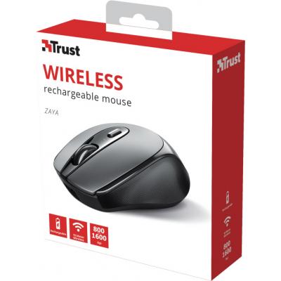Мышка Trust Zaya Rechargeable Wireless Black 23809, фото №12 Мышка Trust Zaya Rechargeable Wireless Black 23809, фото №12