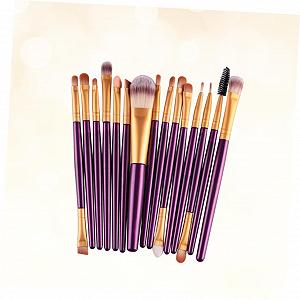 Пензлі Angoily Professioneller Make-up-Pinsel 30 шт для макіяжу портативний комплект косметичні пензлі synthetic.ua - Фото 1