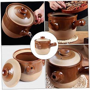 Горшок для запекания TOYANDONA керамический традиционный китайский с носиком synthetic.ua - Фото 1