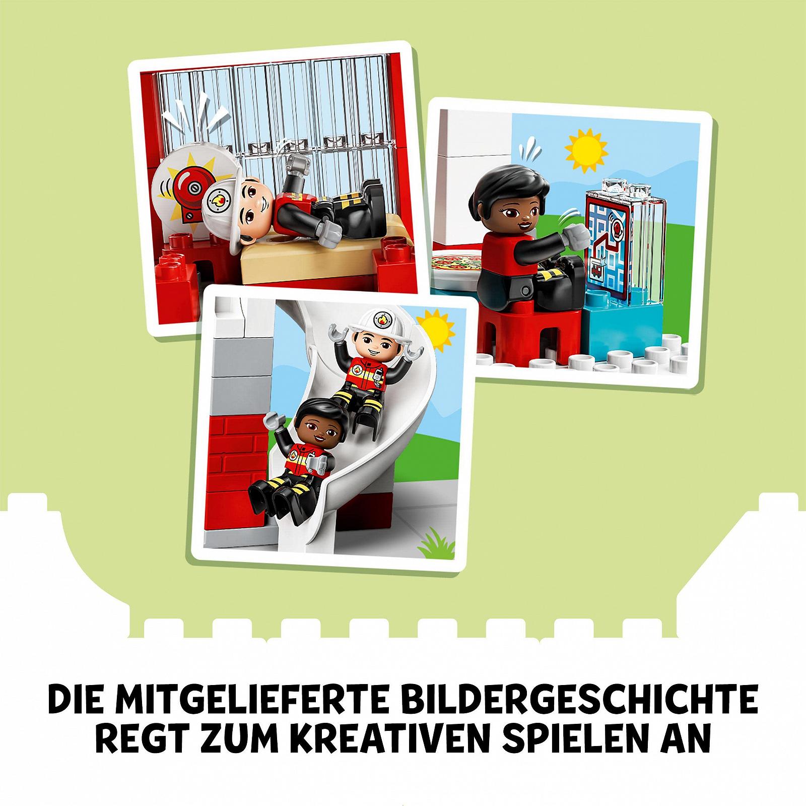 Конструктор LEGO Duplo 10970 Пожарная станция с вертолетом и пожарной машиной для детей от 2 лет, фото №5