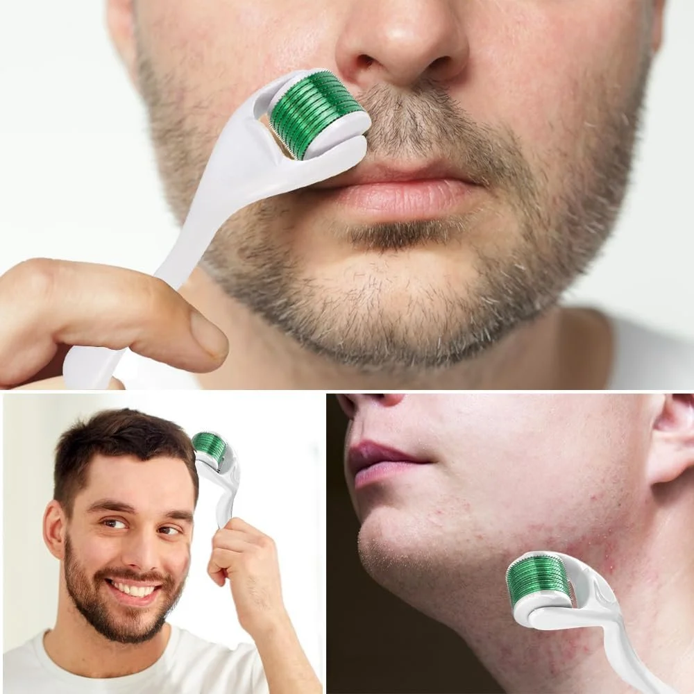 Набір дермаролерів Zemolo, 2 шт., 0,5 мм з 1,0 мм, ролер для бороди з мікроголками 540, фото №6